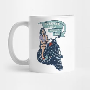 girl and motorcycle Mug